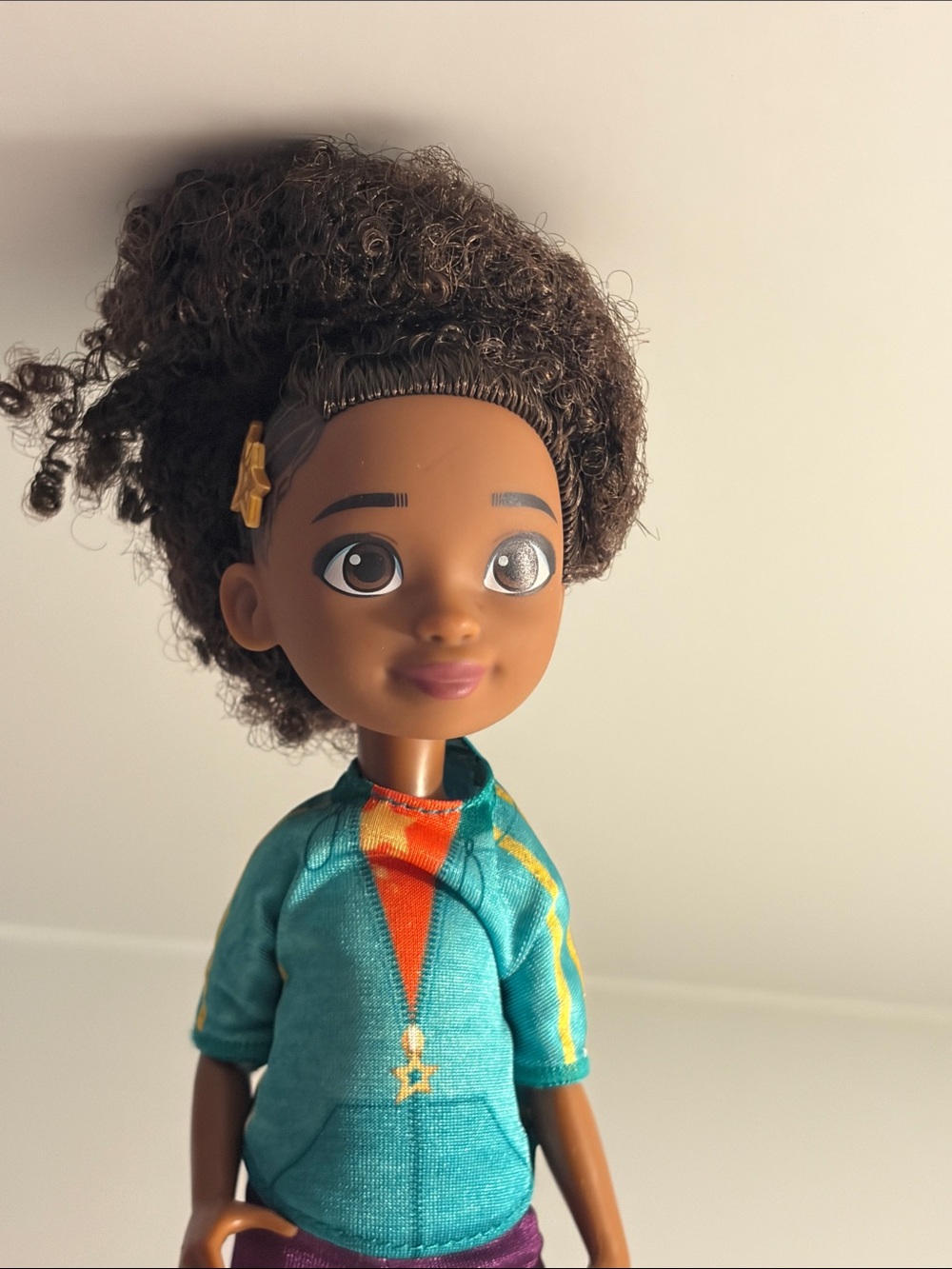 Disney Doll with Teal Jacket and Purple Pants